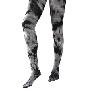 Strumpfhose - Batik grau/schwarz