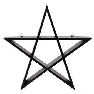 Pentagramm-Wandregal