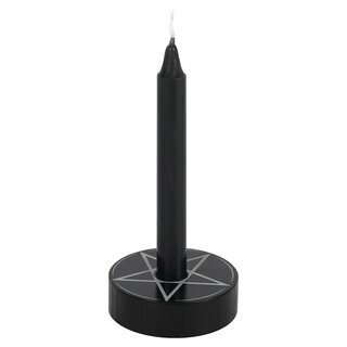 Kleiner Kerzenhalter mit Kerzen Pentagramm
