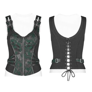 Punk Rave - Poisen Ivy Corset Top XS-S