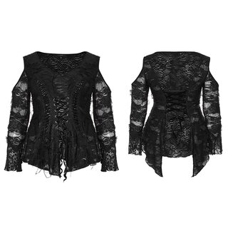 Punk Rave -  Lace Puff Shirt