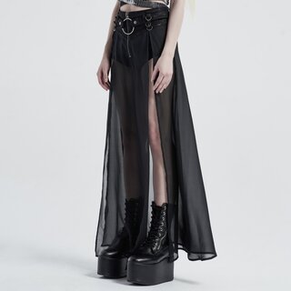 Punk Rave - Shadow shorts with long skirt M