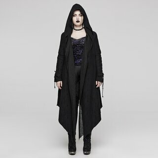 Punk Rave - Hooded layered long coat 4XL