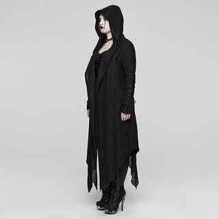 Punk Rave - Hooded layered long coat 4XL