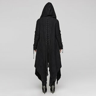 Punk Rave - Hooded layered long coat 4XL