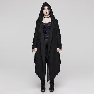 Punk Rave - Hooded layered long coat 5XL
