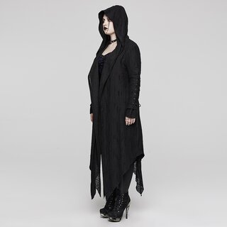 Punk Rave - Hooded layered long coat 5XL