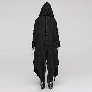 Punk Rave - Hooded layered long coat 5XL