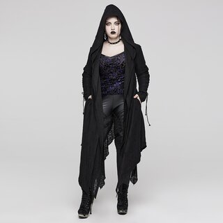 Punk Rave - Hooded layered long coat 5XL