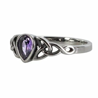 etNox - Edelstahlring mit Zirkonia - Celtic Drop 53