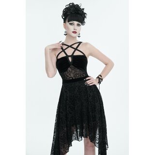 Devil Fashion -  Pentagram velvet dress S