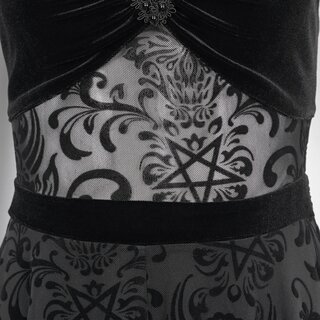 Devil Fashion -  Pentagram velvet dress L