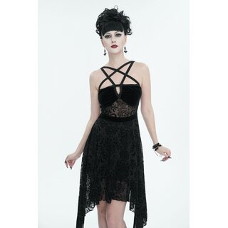 Devil Fashion -  Pentagram velvet dress L