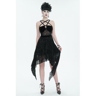 Devil Fashion -  Pentagram velvet dress L