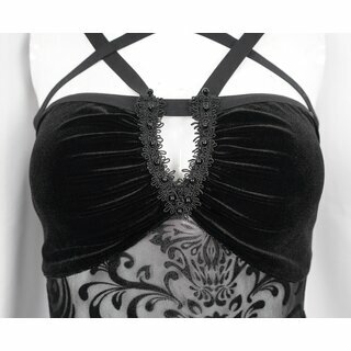 Devil Fashion -  Pentagram velvet dress XL