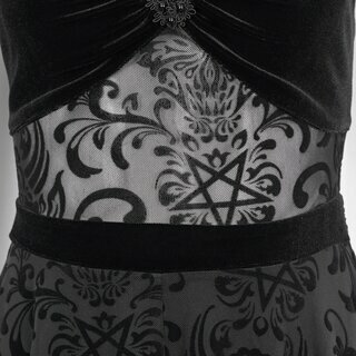 Devil Fashion -  Pentagram velvet dress XL