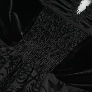 Devil Fashion -  Pentagram velvet dress XL