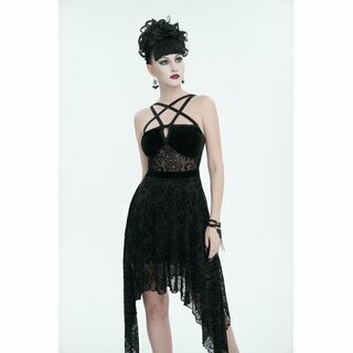 Devil Fashion -  Pentagram velvet dress XL