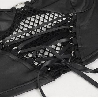 Devil Fashion -  Spliced crop top XS