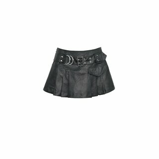 Dark in Love - PU Belt Mini Skirt XL