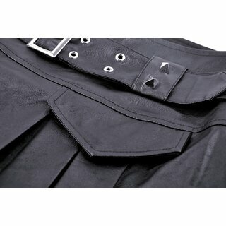 Dark in Love - PU Belt Mini Skirt XL