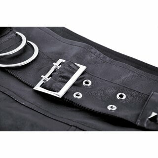 Dark in Love - PU Belt Mini Skirt XL