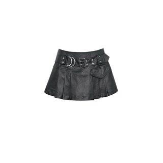 Dark in Love - PU Belt Mini Skirt 2XL