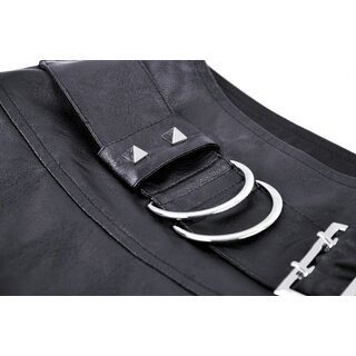 Dark in Love - PU Belt Mini Skirt 2XL