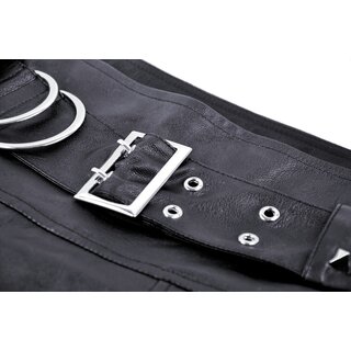 Dark in Love - PU Belt Mini Skirt 2XL