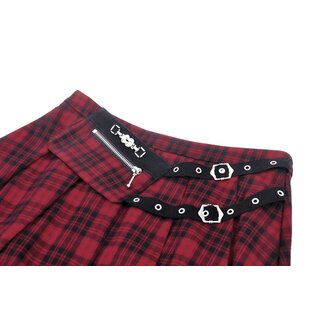 Dark in Love - Red plaid skirt 2XL