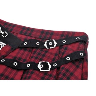 Dark in Love - Red plaid skirt 2XL