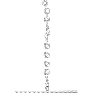 Noir Handmade - Mirage wetlook mini dress with jewelry rhinestone chain