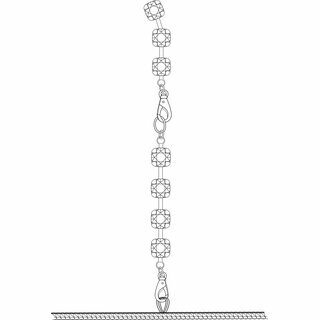Noir Handmade - Mirage wetlook mini dress with jewelry rhinestone chain L