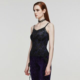 Punk Rave - Purple Cheeta Camisole Top L-XL
