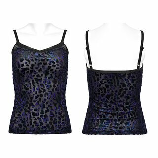 Punk Rave - Purple Cheeta Camisole Top 2XL-3XL