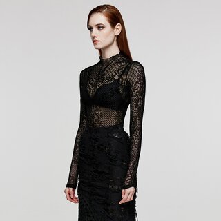 Punk Rave - Gothic Mesh Top M-L