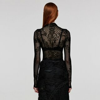 Punk Rave - Gothic Mesh Top M-L