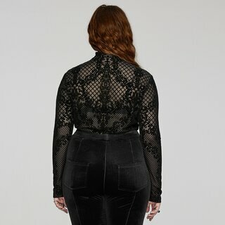 Punk Rave - Gothic Mesh Top XL-2XL