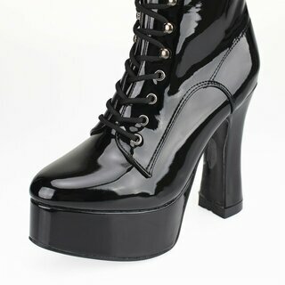 Erogance - Stiefeletten - C1020 - Lack - schwarz 38