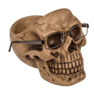 Totenkopf-Organizer mit Brillenhalter