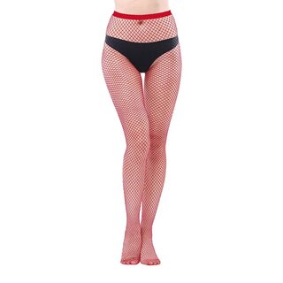 Netzstrumpfhose - Netzgre  2  weinrot