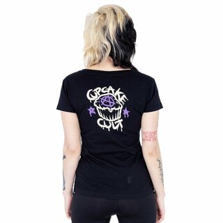 Cupcake Cult - Skelly Cat T Shirt -  Girly