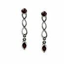 etNox - Silberohrstecker - Fleur mit Zirkonia