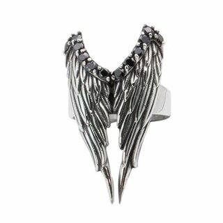 etNox - Silberring - Sparkling Wing mit Zirkonia 62