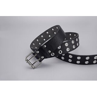 2er-Pin G�rtel mit Lochnieten - 110 cm