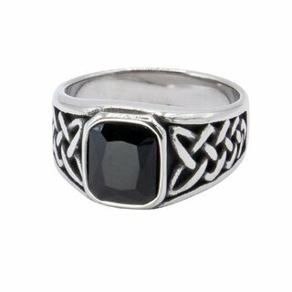 etNox - Edelstahlring - Celtic Black 65