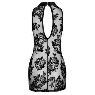 Noir Handmade - Transparentes Kleid mit Samtflock