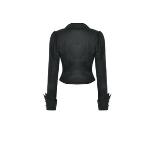 Dark in Love -  Black Ruffle Blouse 2XL