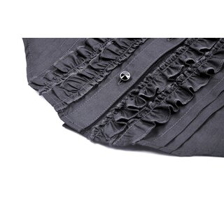 Dark in Love -  Black Ruffle Blouse 2XL