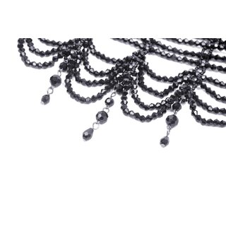 Dark in Love -  Black Princess Beads Necklace